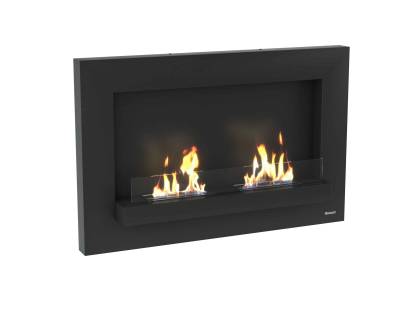 Modern bio fire with real flame effect and slim profile