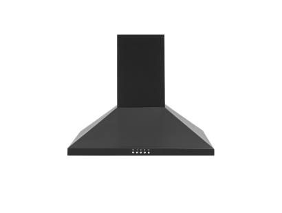 Montpellier MH600BK 60cm Black Chimney Hood