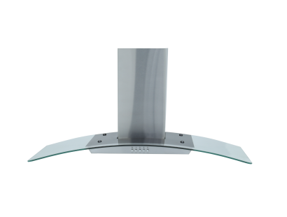 Montpellier MHG900X Curved Glass Stainless Steel Chimney Hood