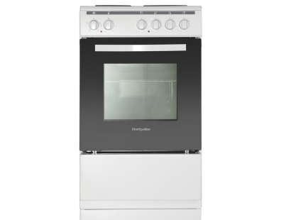 Montpellier MSE46W 50cm Electric Cooker - White