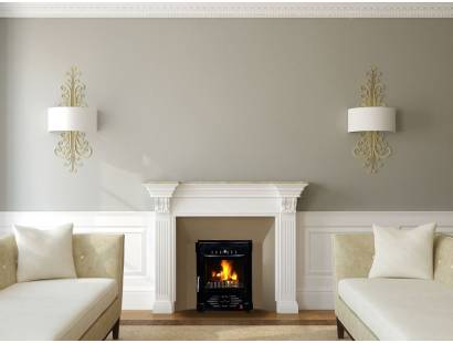 Mulberry Stoker Stove Fire Front - Enamel Black