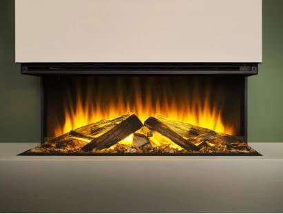 New Forest 870 electric fire with Deluxe Logs and customisable flame display