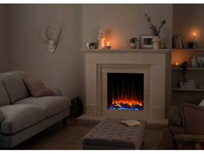 New Forest electric fire with Deluxe Real Logs and dramatic flame display