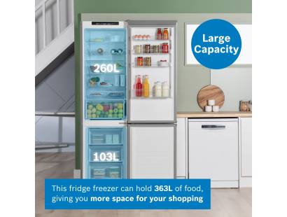 No Frost freezer section in Bosch KGN392LAGG