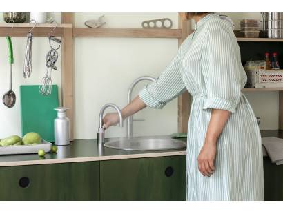 Nordic Single Round Tap in  polished Chrome