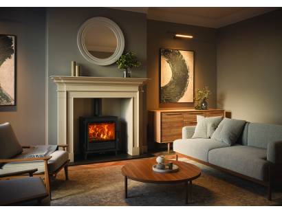 Onyx Athos wide flame view stove
