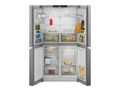 Open View of the Liebherr Msdd9012 Pure showing storage capacity