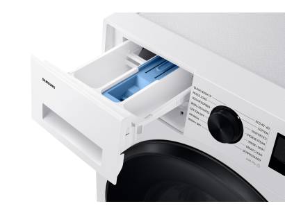 Open detergent drawer of the Samsung WD90DG5B15BEEU washer dryer