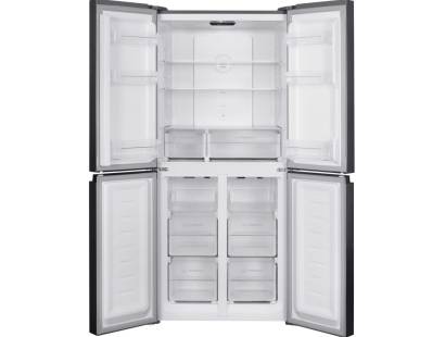 Open view of Indesit INGF6421XP4UK showing spacious interior and flexible shelving
