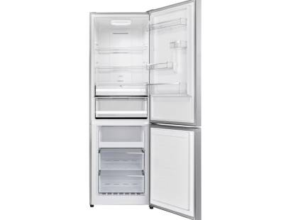 Open view of Indesit INK25322S4UK fridge freezer showing interior shelves and Fresh Space drawer