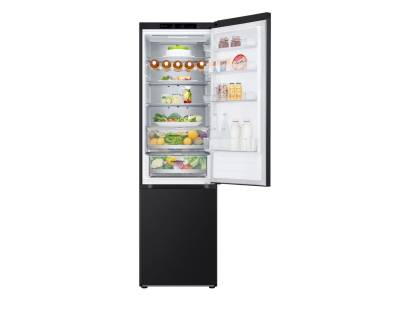 Open view of LG GBV5240CEP fridge compartment
