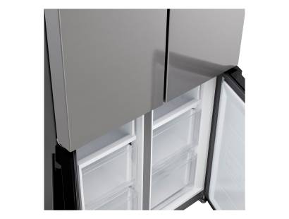 Open view of LG GMM41MSBEM showing freezer compartments