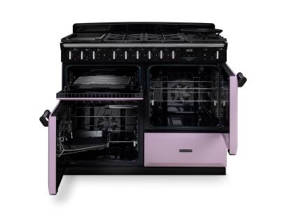 Open view of the Rangemaster 110cm dual fuel range cooker