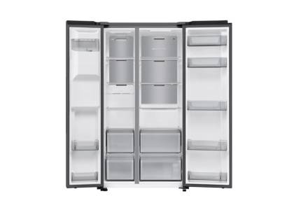 Open view of the Samsung RS70F64KETEU Side by Side American Fridge Freezer