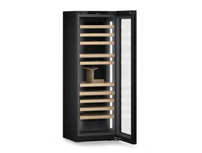 Premium Liebherr BlackSteel wine fridge with Vinidor Selection temperature zones