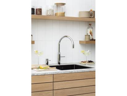 Quooker FNRCHR Fusion Round Tap in Polished Chrome – 5-in-1 kitchen tap