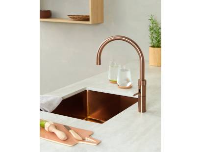 Quooker FNRRCO Fusion Round Tap in Rose Copper – 5-in-1 kitchen tap