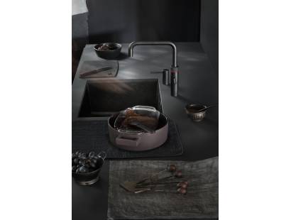 Quooker FNSCHR Fusion Square Tap in Black – 5-in-1 kitchen tap
