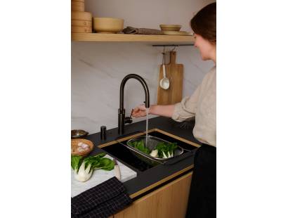 Quooker FTGME Front Tap in Gunmetal – 3-in-1 modern kitchen tap