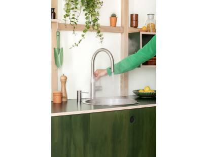Quooker Flex Tap – Round stainless spout with child-safe double push-turn