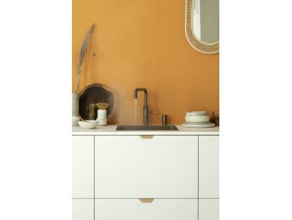 Quooker Fusion Square Tap – Brass finish with child-safe double push-turn control knob