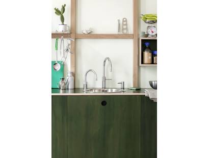 Quooker NSRCHR Nordic Round Double Tap - Stainless Steel