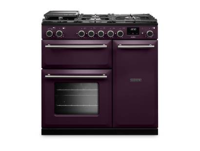 Rangemaster AURA90DFPPLM-BN1 90cm Aura Dual Fuel Range Cooker