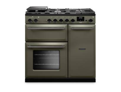 Rangemaster AURA90DFPRBDYX1 90cm Aura Dual Fuel Range Cooker