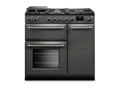 Rangemaster AURA90DFPSLTBN1 90cm Aura Dual Fuel Range Cooker