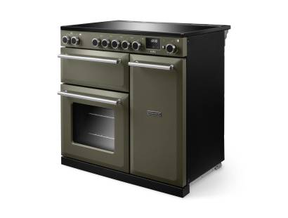 Rangemaster AURA90EIPRBD-BN1 Riverbed Brushed Nickel Induction Range Cooker