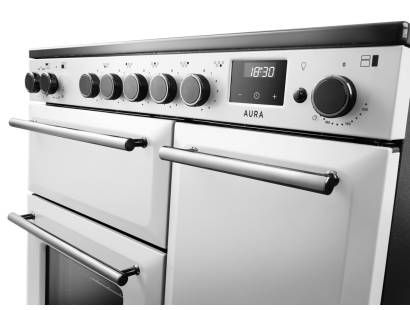 Rangemaster AURA90EIPWHT-YX1 White Onyx Induction Range Cooker