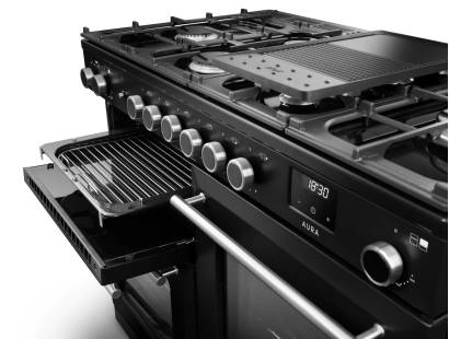 Rangemaster AURAO110DFPCBL-BN1 Dual Fuel Range Cooker Belfast NI Dublin Ireland