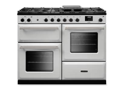 Rangemaster AURAO110DFPWHT-BN1 110cm Aura Dual Fuel Range Cooker