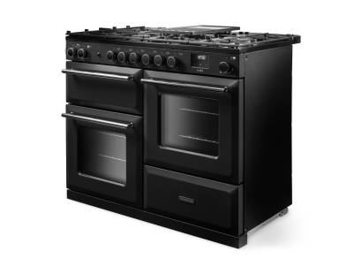 Rangemaster Aura 110 Black Six Burner Gas Range Cooker