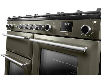 Rangemaster Aura 110 Riverbed Brushed Nickel Range Cooker Dublin Ireland