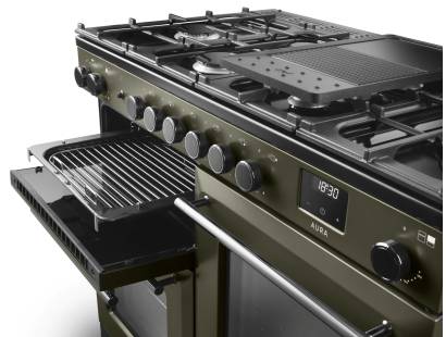 Rangemaster Aura 110 Riverbed Onyx Range Cooker Dublin Ireland