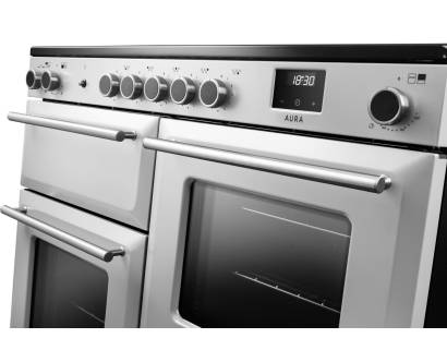 Rangemaster Aura 110 White Five Zone Induction Range Cooker Belfast NI