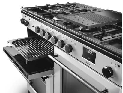 Rangemaster Aura 110 White Six Burner Gas Range Cooker Belfast NI