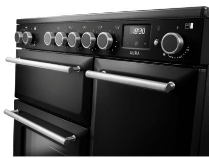 Rangemaster Aura 90 Black Induction Range Cooker