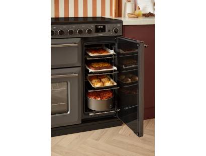 Rangemaster Aura 90 Charcoal Black range cooker