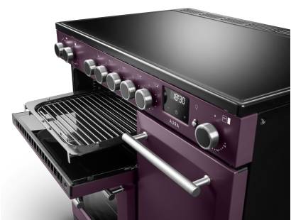 Rangemaster Aura 90 Plum Induction Range Cooker 