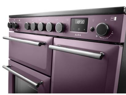 Rangemaster Aura 90 Plum Induction Range Cooker