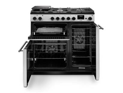 Rangemaster Aura 90 White Dual Fuel Range Cooker Belfast NI
