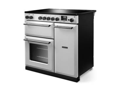 Rangemaster Aura 90 White Induction Range Cooker 