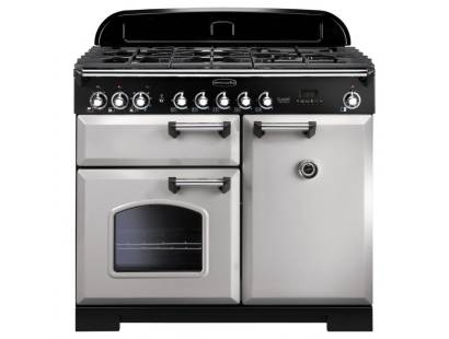 Rangemaster CDL100DFFRPC - 100cm Classic Deluxe Dual Fuel Royal Pearl Chrome Range Cooker 100630