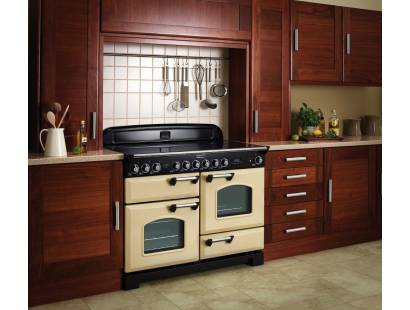 Rangemaster CDL110ECCRB Cream Brass Range Cooker