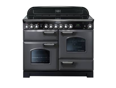 Rangemaster CDL110ECSLC - 110cm Classic Deluxe Electric Ceramic Slate Chrome Range Cooker 124290