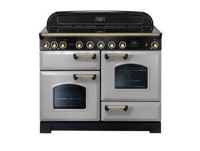 Rangemaster CDL110EIRPB - 110cm Classic Deluxe Electric Induction Royal Pearl Brass Range Cooker 114560