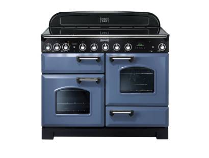 Rangemaster CDL110EISBC - 110cm Classic Deluxe Electric Induction Stone Blue Chrome Range Cooker 127320