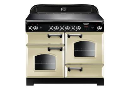 Rangemaster CLA110ECCRC - 110cm Classic Electric Ceramic Cream Chrome Range Cooker 117520